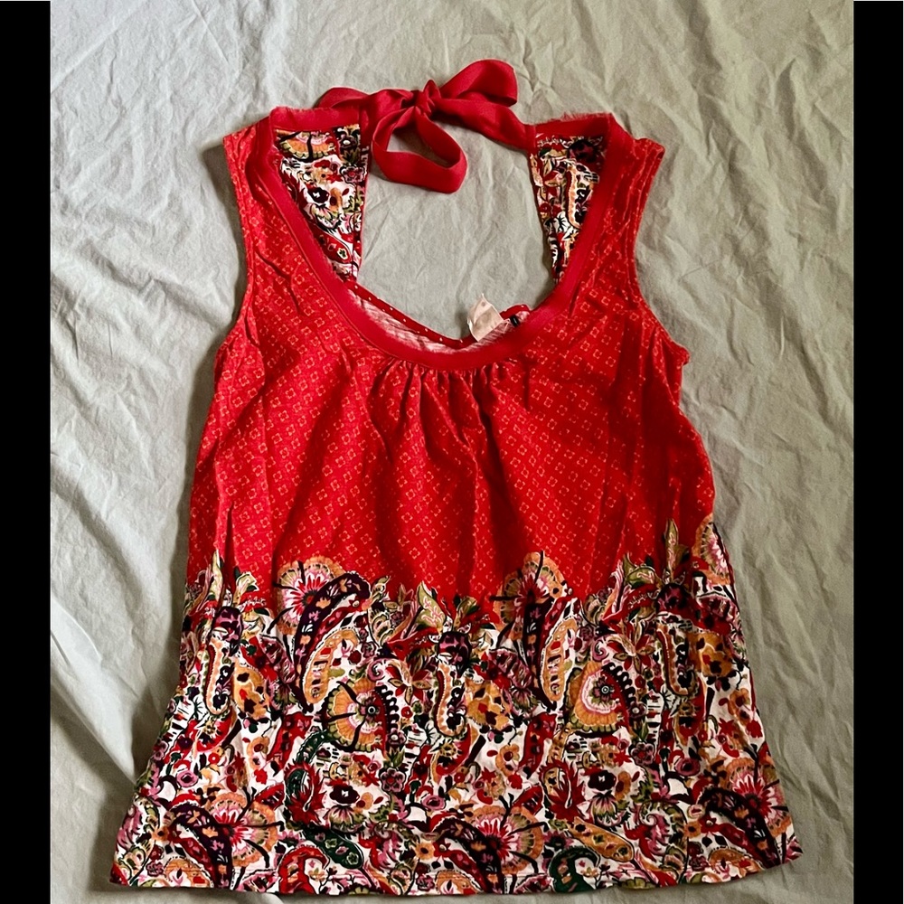 Anthropologie Akemi + Kin Rosae Tie Tank